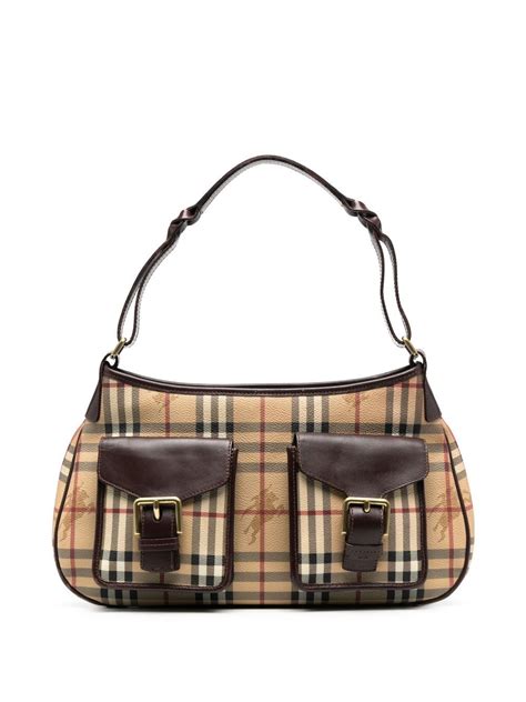 pre owned burberry bags|Burberry vintage check shoulder bag.